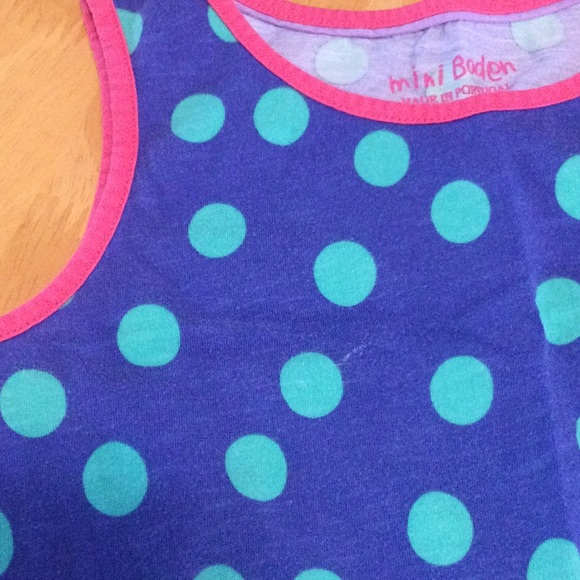 Mini Boden polka dot tank dress - Picture 3 of 5
